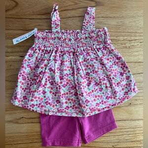 Pink baby girl clothes set